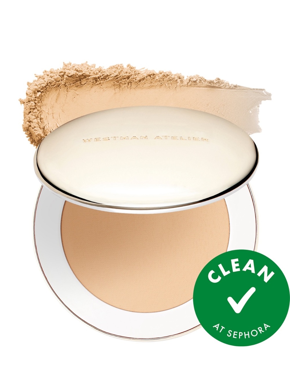 Westman Atelier Vital Pressed Skincare Blurring Talc Free Setting Powder inCréme